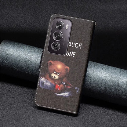 For Oppo Reno12 Pro 5G (Global) Case PU Leather Pattern Print Phone Cover
