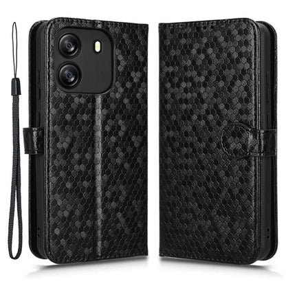 For Blackview Wave 6C Case Dot Pattern PU Leather Wallet Phone Cover