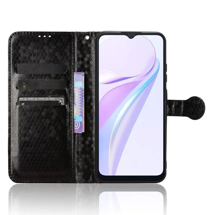 For Blackview Wave 6C Case Dot Pattern PU Leather Wallet Phone Cover