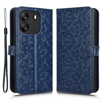 For Blackview Wave 6C Case Dot Pattern PU Leather Wallet Phone Cover