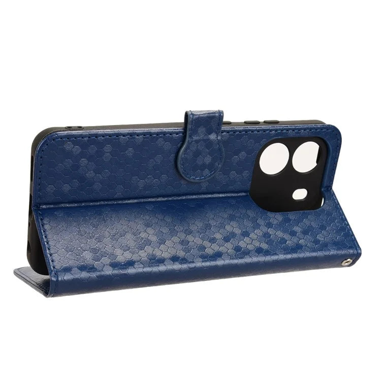 For Blackview Wave 6C Case Dot Pattern PU Leather Wallet Phone Cover