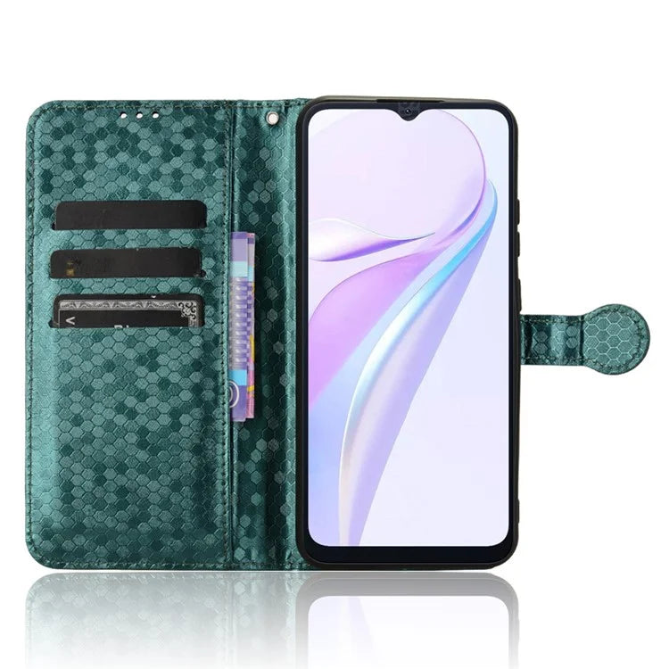 For Blackview Wave 6C Case Dot Pattern PU Leather Wallet Phone Cover