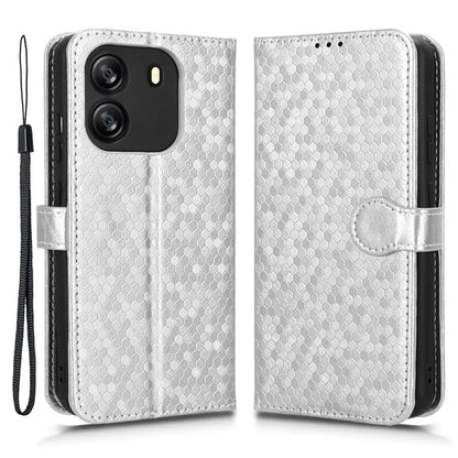 For Blackview Wave 6C Case Dot Pattern PU Leather Wallet Phone Cover