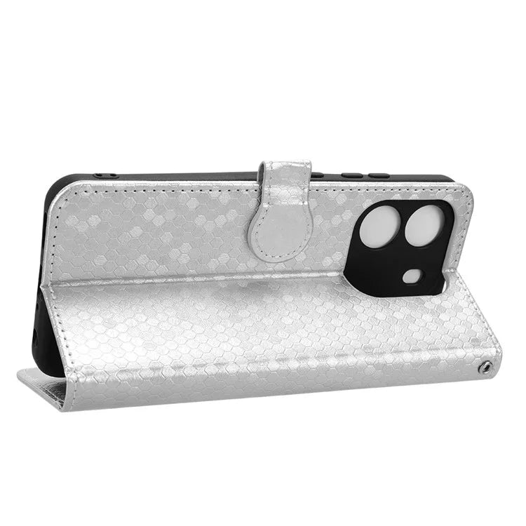 For Blackview Wave 6C Case Dot Pattern PU Leather Wallet Phone Cover