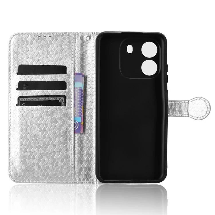 For Blackview Wave 6C Case Dot Pattern PU Leather Wallet Phone Cover