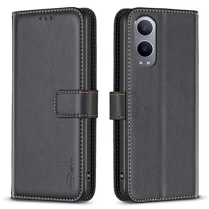 BINFEN COLOR BF17 For OnePlus Nord CE4 Lite 5G / Oppo K12x 5G (China) PU Leather Case Wallet Flip Phone Stand Cover