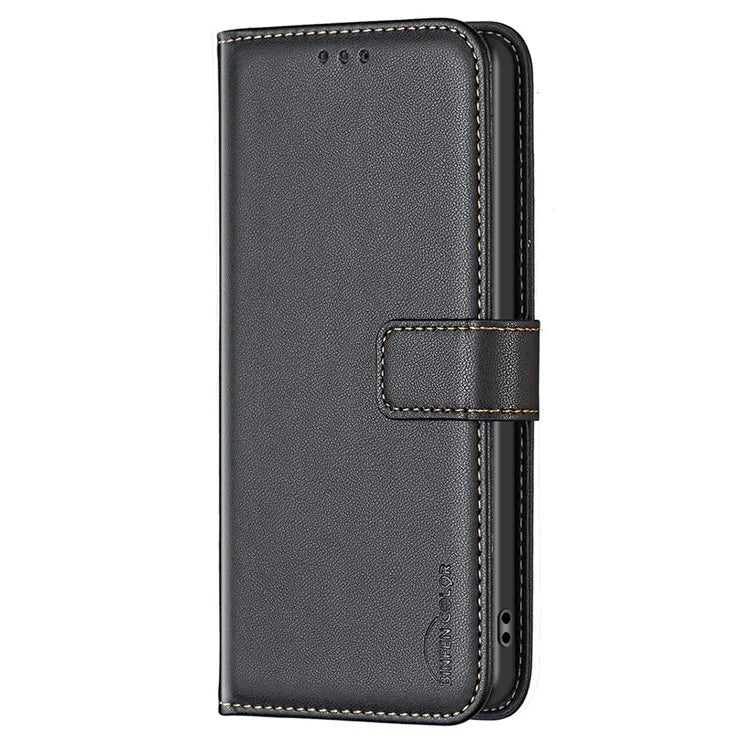 BINFEN COLOR BF17 For OnePlus Nord CE4 Lite 5G / Oppo K12x 5G (China) PU Leather Case Wallet Flip Phone Stand Cover
