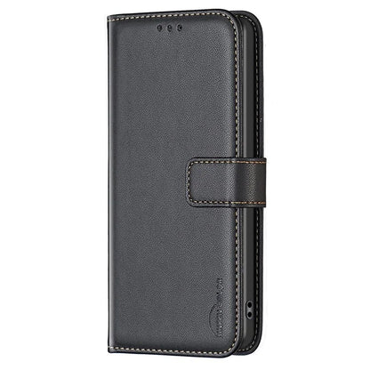 BINFEN COLOR BF17 For OnePlus Nord CE4 Lite 5G / Oppo K12x 5G (China) PU Leather Case Wallet Flip Phone Stand Cover
