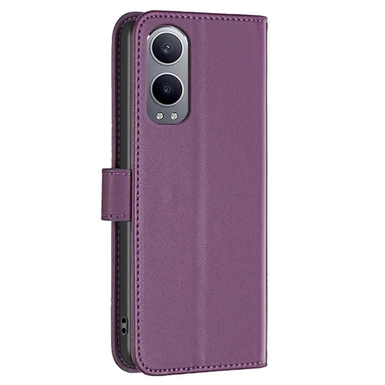 BINFEN COLOR BF17 For OnePlus Nord CE4 Lite 5G / Oppo K12x 5G (China) PU Leather Case Wallet Flip Phone Stand Cover
