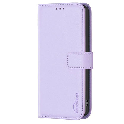 BINFEN COLOR BF17 For OnePlus Nord CE4 Lite 5G / Oppo K12x 5G (China) PU Leather Case Wallet Flip Phone Stand Cover