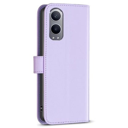BINFEN COLOR BF17 For OnePlus Nord CE4 Lite 5G / Oppo K12x 5G (China) PU Leather Case Wallet Flip Phone Stand Cover