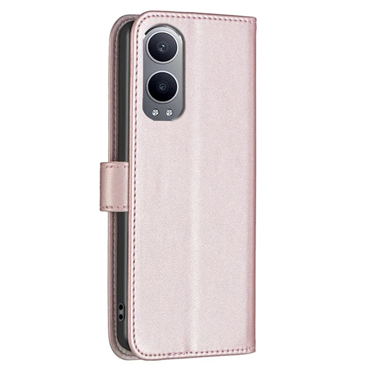 BINFEN COLOR BF17 For OnePlus Nord CE4 Lite 5G / Oppo K12x 5G (China) PU Leather Case Wallet Flip Phone Stand Cover