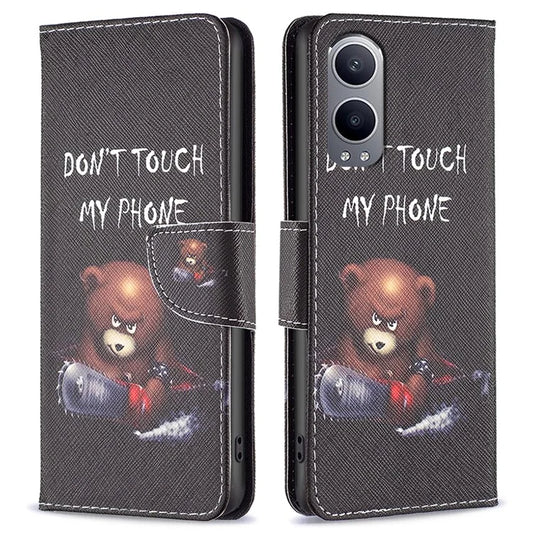 For OnePlus Nord CE4 Lite 5G Case Leather Phone Cover Pattern Printing