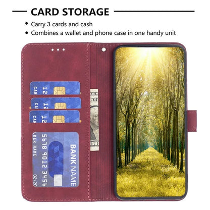BINFEN COLOR BF05 For vivo Y28 4G Case PU Leather Wallet Geometry Phone Cover
