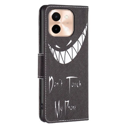 For vivo Y28 4G Case Leather Wallet Stand Phone Cover Pattern Printing