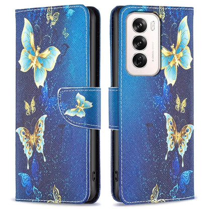 For Oppo Reno12 5G (Global) Case Pattern Print PU Leather Phone Cover