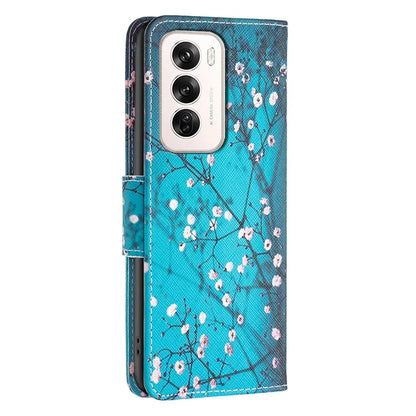 For Oppo Reno12 5G (Global) Case Pattern Print PU Leather Phone Cover