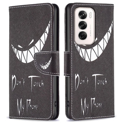 For Oppo Reno12 5G (Global) Case Pattern Print PU Leather Phone Cover