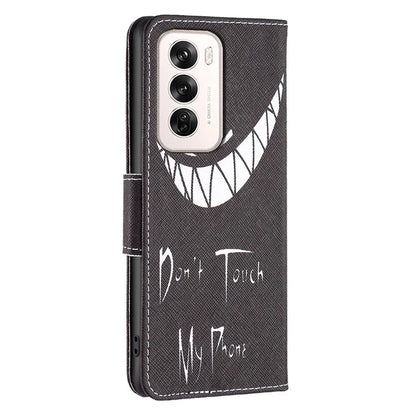 For Oppo Reno12 5G (Global) Case Pattern Print PU Leather Phone Cover