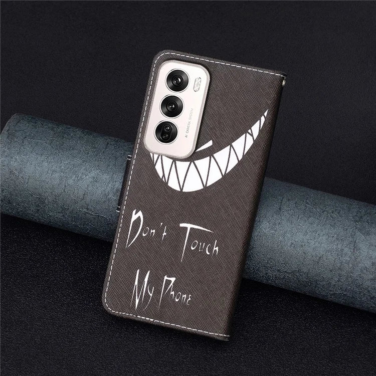 For Oppo Reno12 5G (Global) Case Pattern Print PU Leather Phone Cover