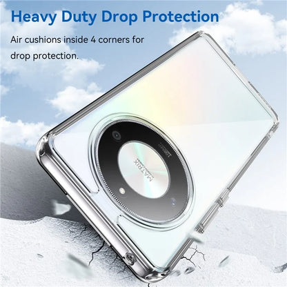 For Honor X9b 5G  /  Magic6 Lite 5G  /  X50 5G Transparent Case Electroplating Buttons (Big Rear Lens Hole)
