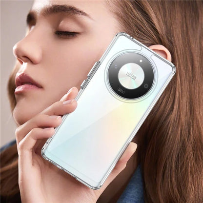 For Honor X9b 5G  /  Magic6 Lite 5G  /  X50 5G Transparent Case Electroplating Buttons (Big Rear Lens Hole)