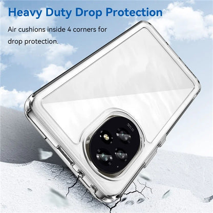 For Honor 200 5G Clear Case Electroplating Buttons (Big Rear Lens Hole)
