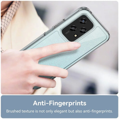 For Honor 200 Lite Transparent Case Electroplating Buttons (Big Rear Lens Hole)