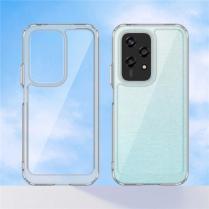 For Honor 200 Lite Transparent Case Electroplating Buttons (Big Rear Lens Hole)