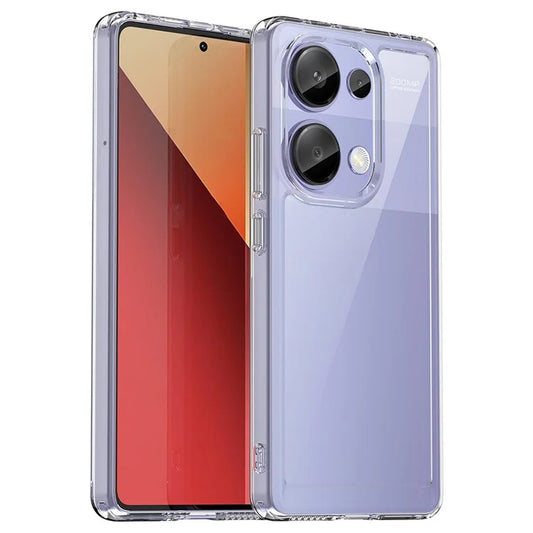 For Xiaomi Redmi Note 13 Pro 4G  /  Poco M6 Pro 4G Case Clear Phone Cover with Electroplated Buttons (Big Rear Lens Hole)