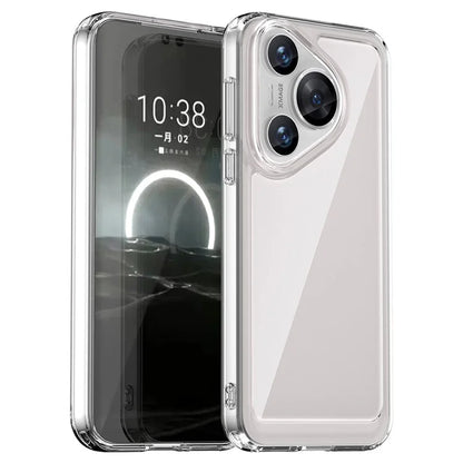 For Huawei Pura 70 Case Electroplated Buttons Ultra-Clear Phone Cover (Big Rear Lens Hole)