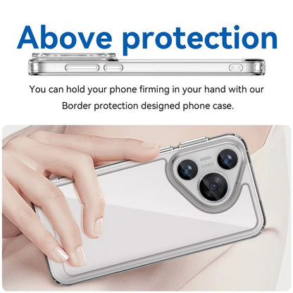For Huawei Pura 70 Case Electroplated Buttons Ultra-Clear Phone Cover (Big Rear Lens Hole)