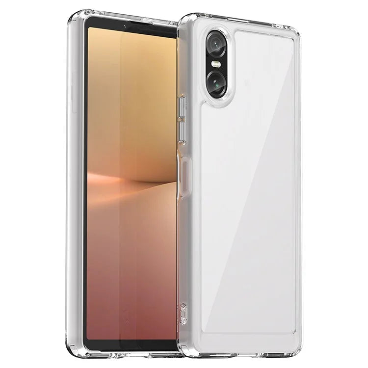 For Sony Xperia 10 VI Case Clear Phone Cover with (Big Rear Lens Hole)