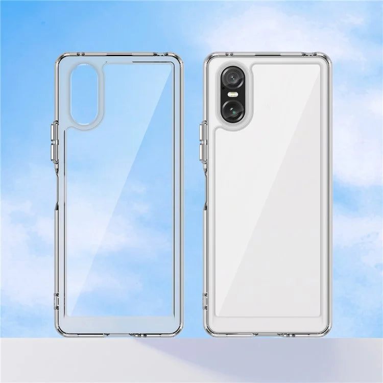 For Sony Xperia 10 VI Case Clear Phone Cover with (Big Rear Lens Hole)