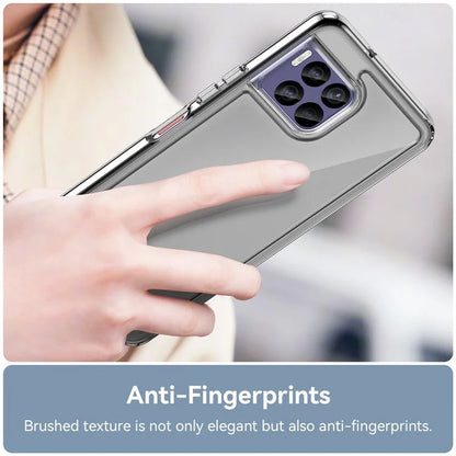 For T-Mobile REVVL 7 Pro Case Crystal Clear Phone Cover with Electroplated Buttons (Big Rear Lens Hole)