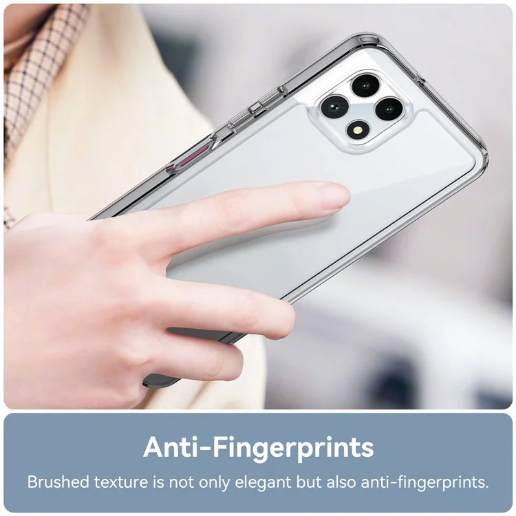 For T-Mobile REVVL 7 Case Ultra Clear Phone Cover with Electroplated Buttons (Big Rear Lens Hole)