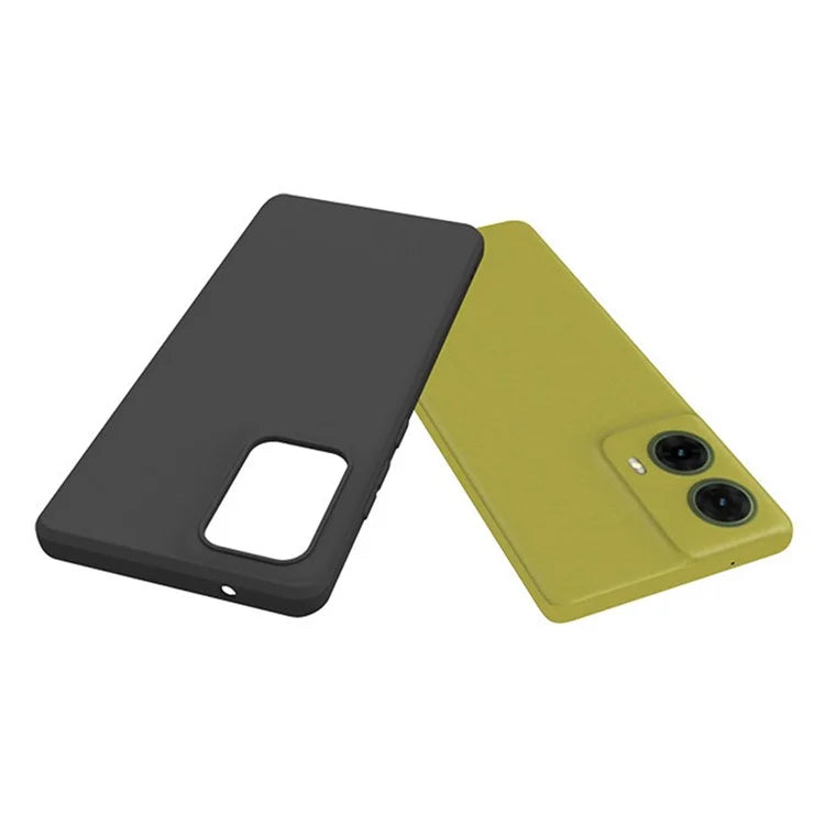 For Motorola Moto G85 5G / S50 Neo 5G Case Soft TPU Glossy Phone Cover (Big Rear Lens Hole) - Black