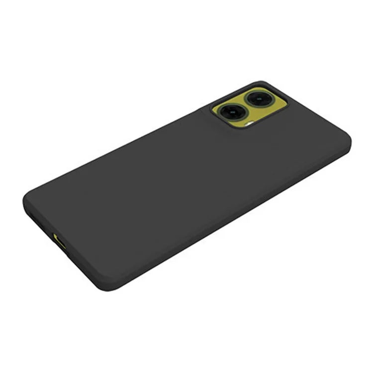 For Motorola Moto G85 5G / S50 Neo 5G Case Soft TPU Glossy Phone Cover (Big Rear Lens Hole) - Black