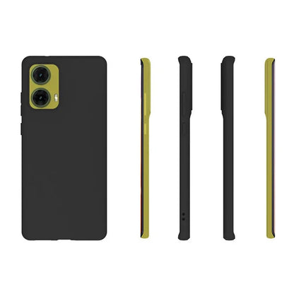 For Motorola Moto G85 5G / S50 Neo 5G Case Soft TPU Glossy Phone Cover (Big Rear Lens Hole) - Black