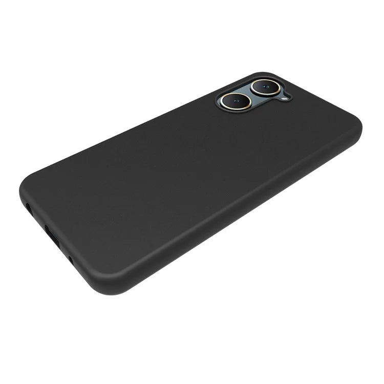 For vivo Y28s 5G Case TPU Phone Cover Glossy Surface (Big Rear Lens Hole) - Black