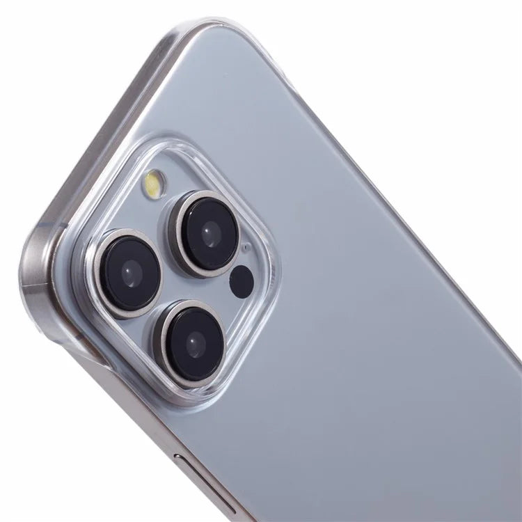 For iPhone 15 Pro Max Case Clear Back Design Hard PC Frameless Phone Cover