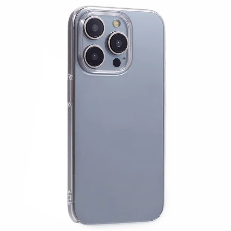 For iPhone 15 Pro Max Case Hard PC Transparent Phone Cover (Precise Lens Cutouts)