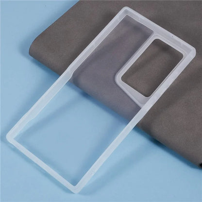 XL Series For Samsung Galaxy S23 Ultra TPU Case Matte Edge Clear Phone Cover (Big Rear Lens Hole)