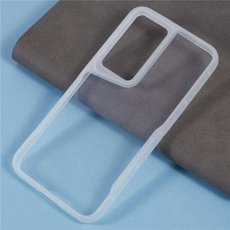 XL Series For Samsung Galaxy S23 TPU Case Matte Edge Clear Phone Cover (Big Rear Lens Hole)