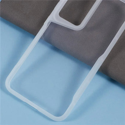 XL Series For Samsung Galaxy S23 TPU Case Matte Edge Clear Phone Cover (Big Rear Lens Hole)