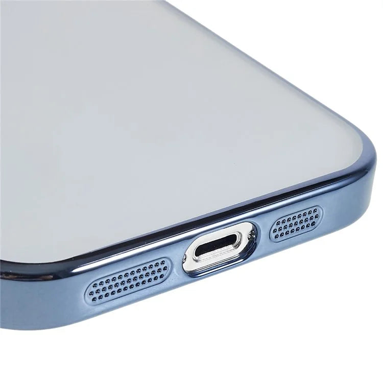 X-LEVEL TPU+PC Case for iPhone 13 Pro Max Electroplating Cover Camera Lens Film Integrated Phone Case - Blue