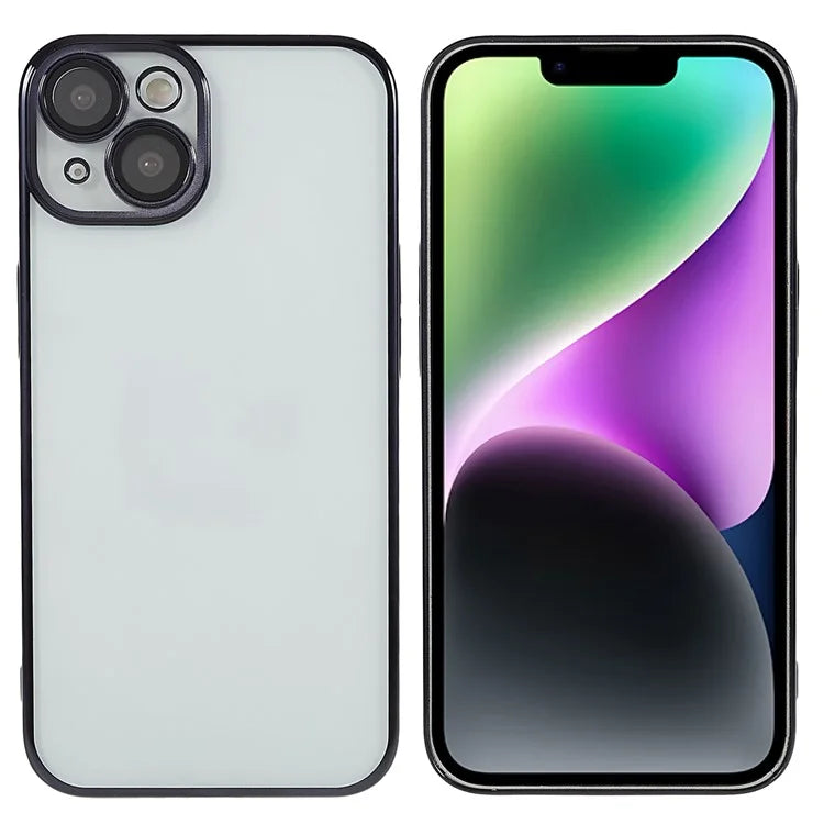 X-LEVEL TPU+PC Case for iPhone 13 Electroplating Cover Camera Lens Film Integrated Phone Case