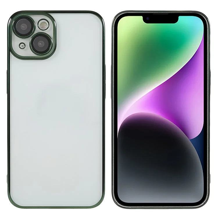 X-LEVEL TPU+PC Case for iPhone 13 Electroplating Cover Camera Lens Film Integrated Phone Case