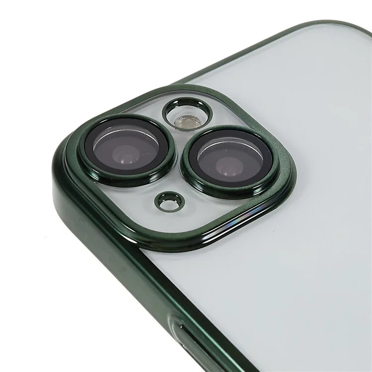 X-LEVEL TPU+PC Case for iPhone 13 Electroplating Cover Camera Lens Film Integrated Phone Case