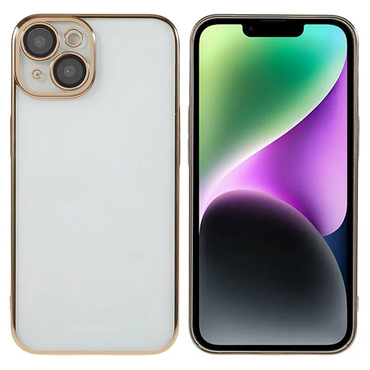 X-LEVEL TPU+PC Case for iPhone 13 Electroplating Cover Camera Lens Film Integrated Phone Case
